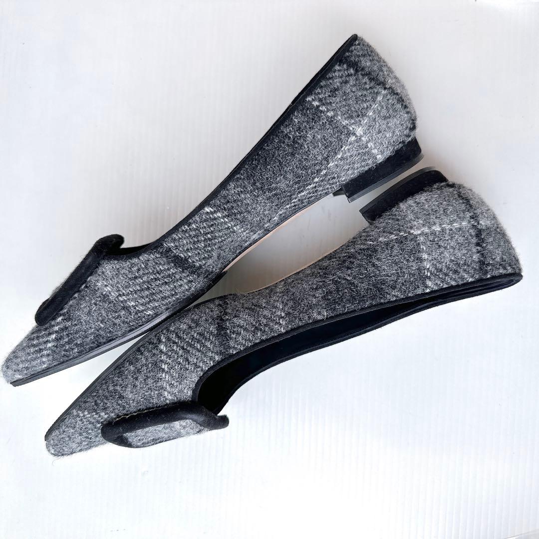 マノロブラニク　メイセール　スクエアバックル　フラットシューズ　パンプス　極美品