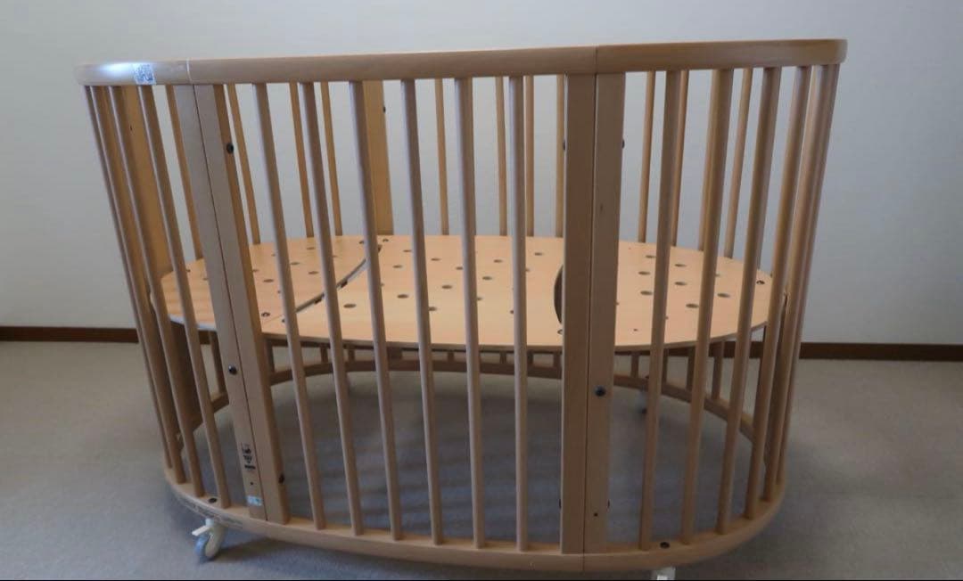stokke ベビーベッド 大小セット　蚊帳付き　新生児〜5歳まで