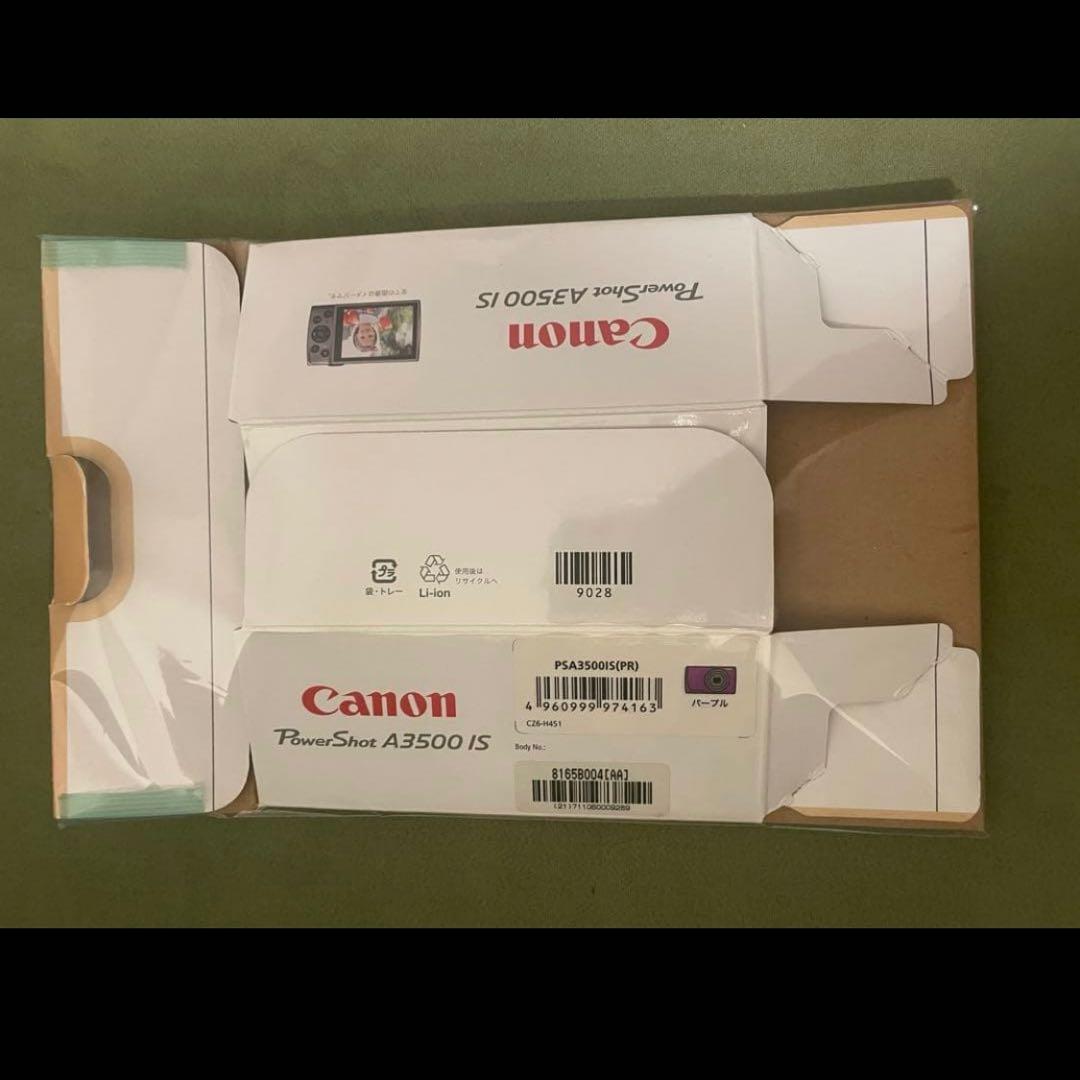 Canon power shot A3500 IS パープル紫