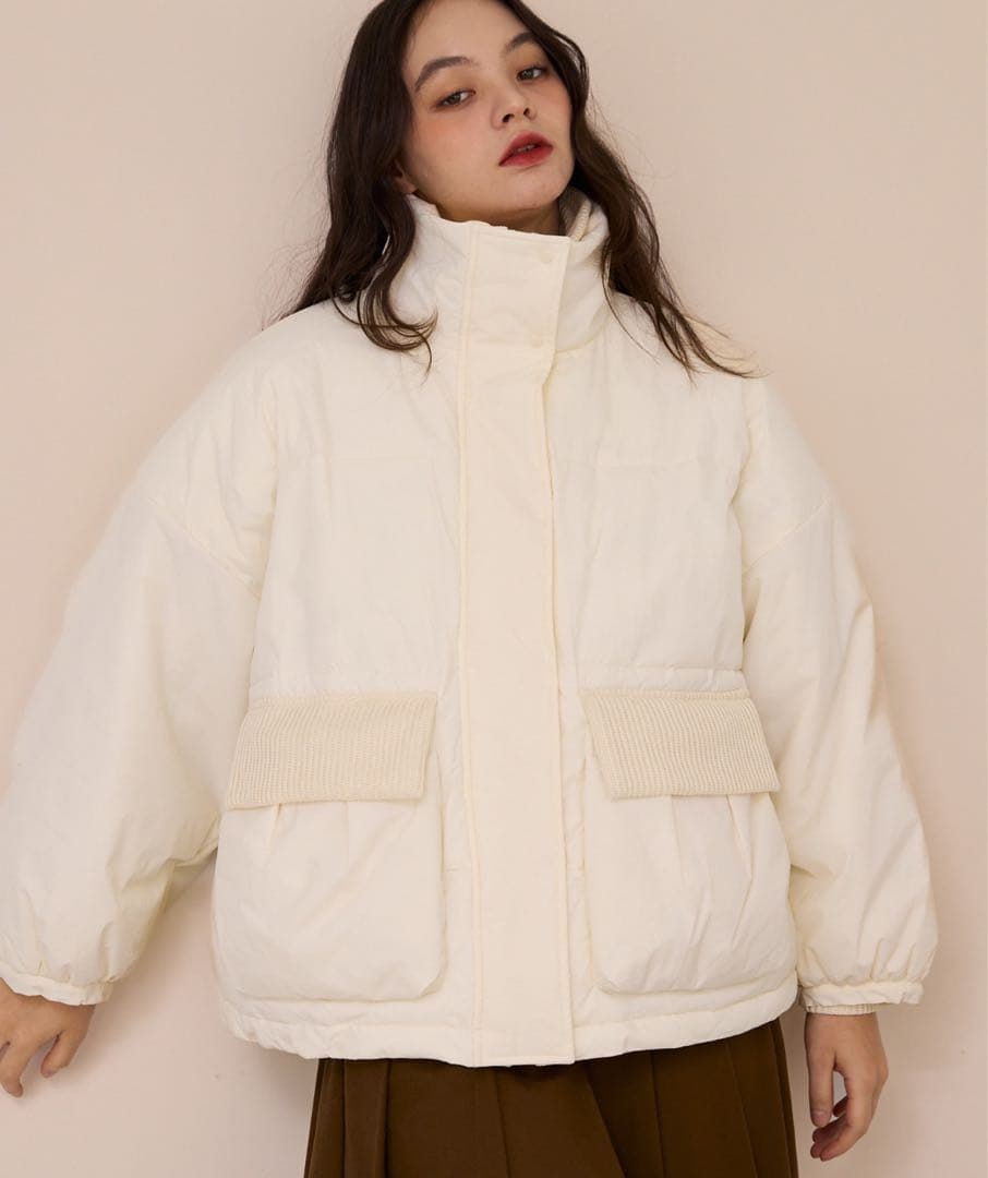 padding rib blouson/中綿リブブルゾン