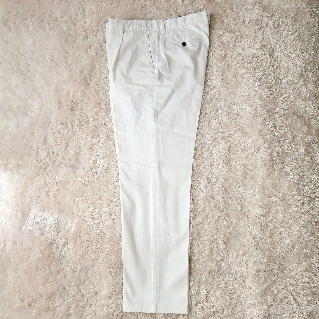 現行美品☆GERMANO×BEAMSF 別注 スラックス コットンツイル 白