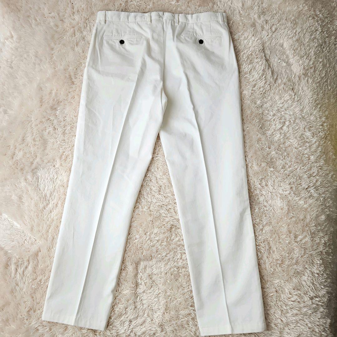 現行美品☆GERMANO×BEAMSF 別注 スラックス コットンツイル 白