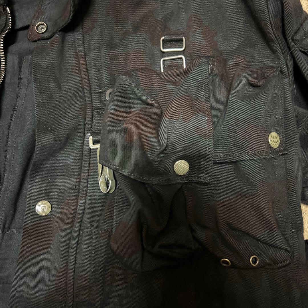 Swiss armyスイス軍　M60 ミリタリージャケット アルペンカモ 黒染め