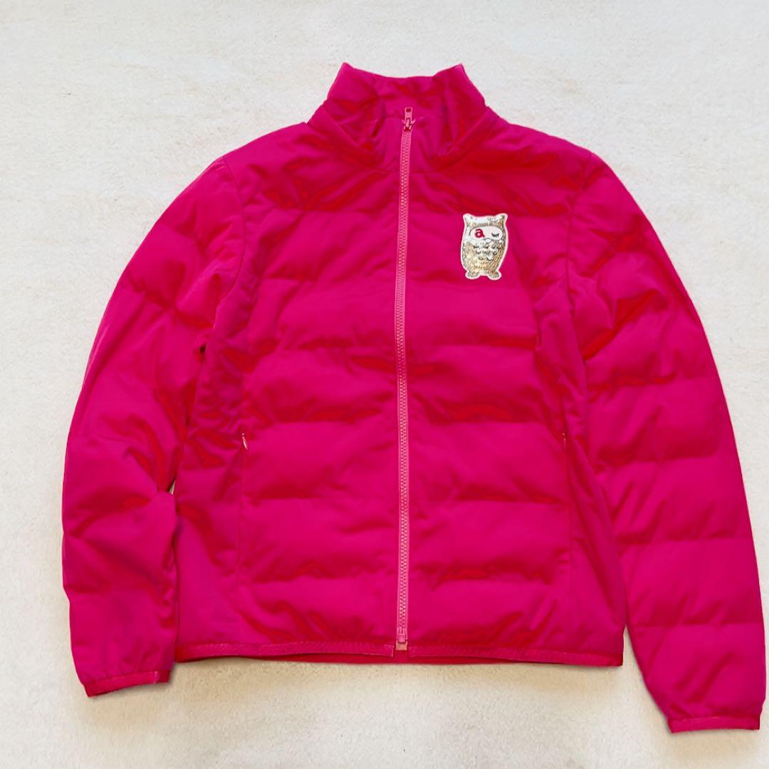 未使用級　近年　アルチビオ　中綿　ジャケット　フクロウ　ピンク　ファー　2WAY