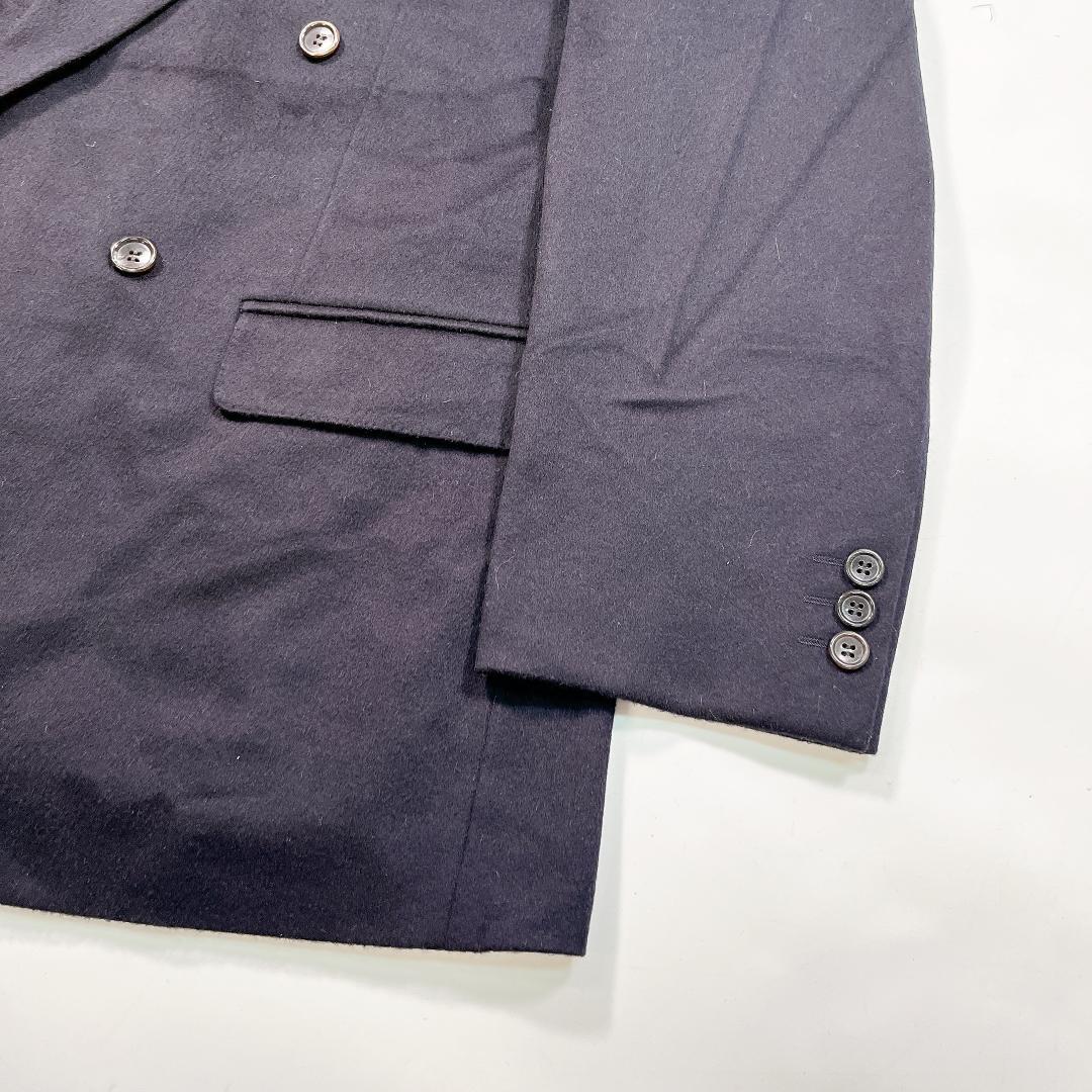 ランバンクラシック カシミヤ ダブル テーラードジャケット ST50-56 紺
