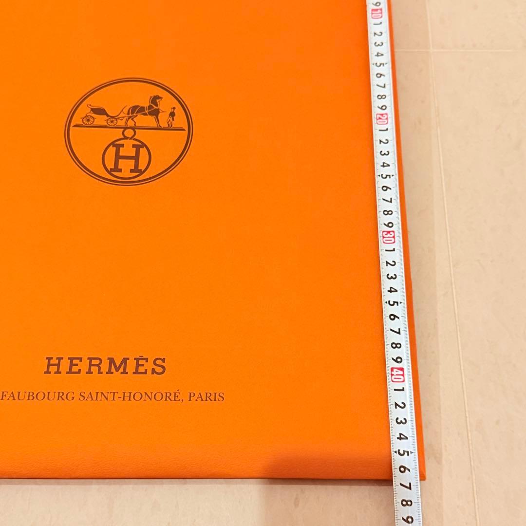 HERMES エルメス バッグ 保存袋 布袋 ショッパー へリボーン柄 特大