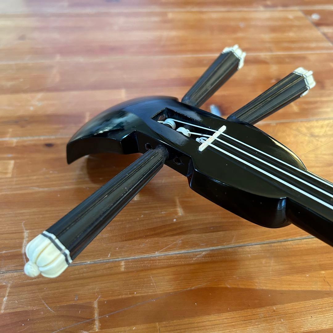 ◼️宮古島から❶◼️クルチ本皮強化張り三線◼️黒檀◼️サンプル音源あり◼️ハードケース付き