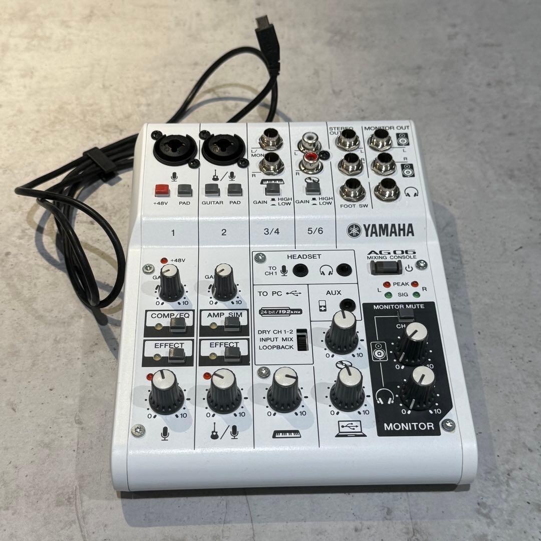 YAMAHA ヤマハ AG06 ライブストリーミングミキサー 中古/箱無し