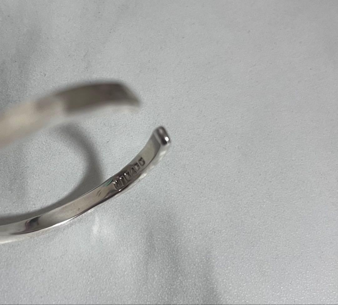 市松 シルバー バングル 女性向け