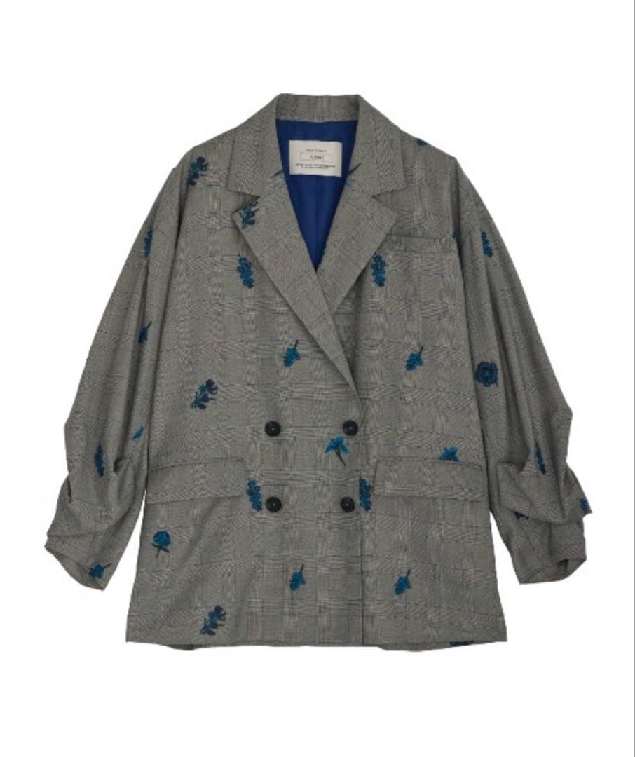 ジャケット・アウター CHECK FLOWER PAPA JACKET