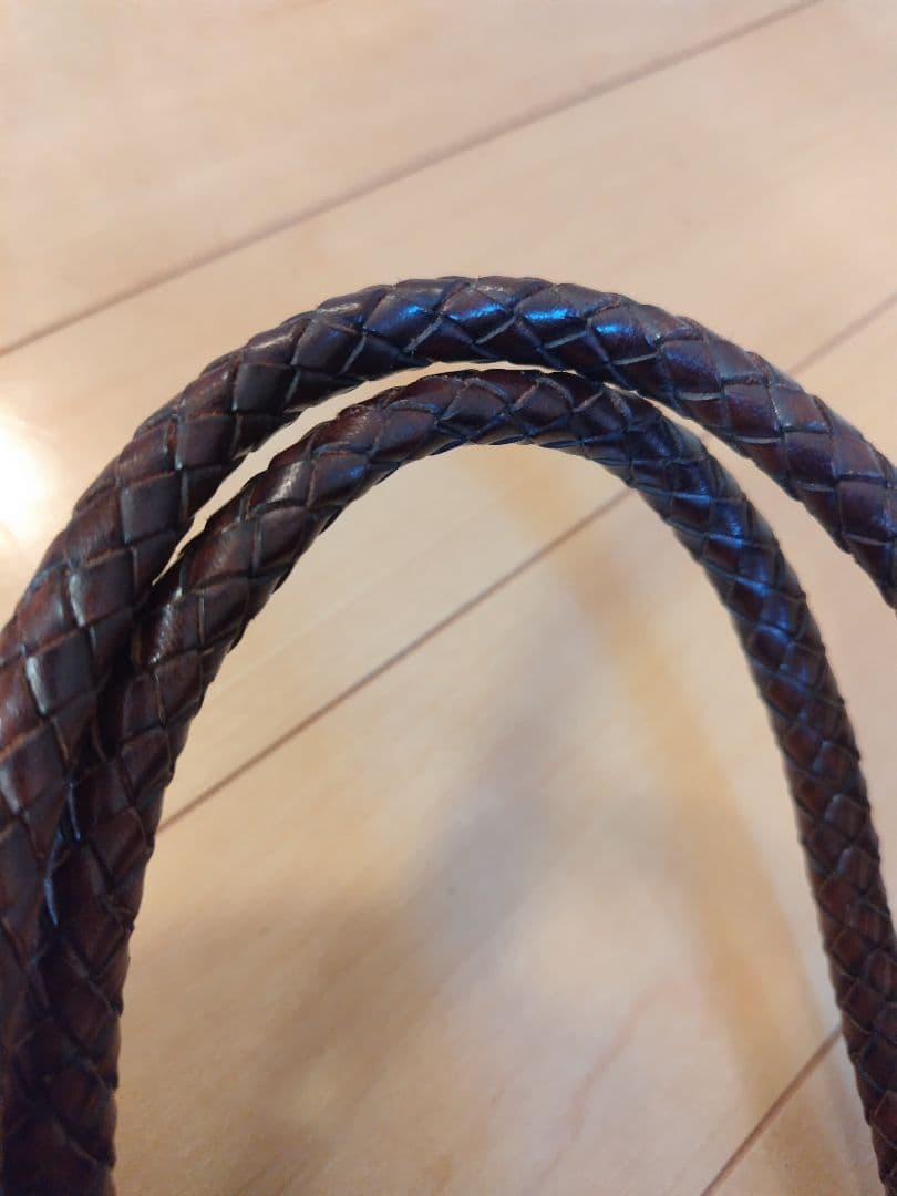 【美品】DRAGON ドラゴンバック　カゴバッグ　編み込み　ブラウン