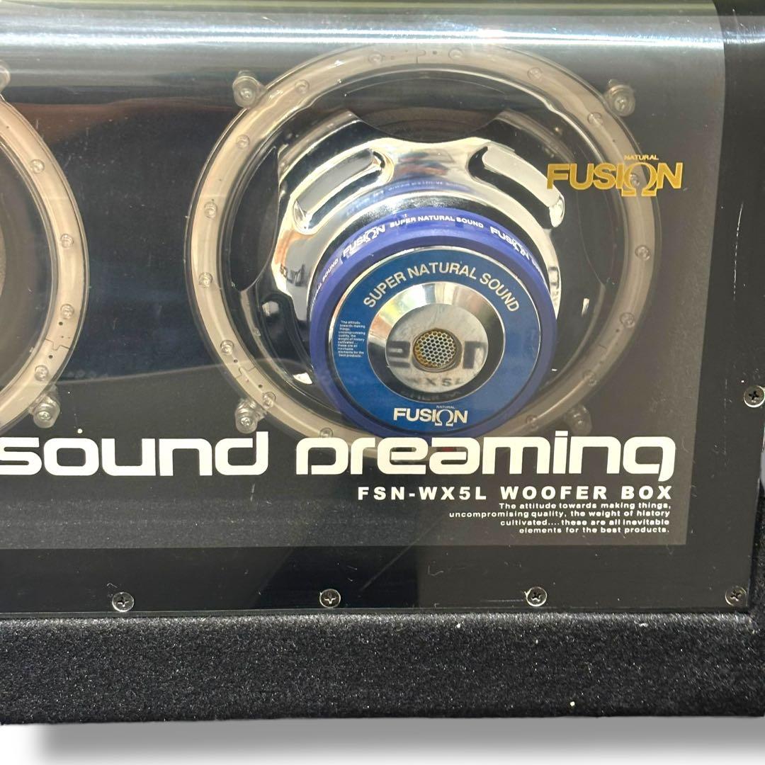FUSION アンプ内蔵ダブルウーファーボックス サブ FSN-WX5L