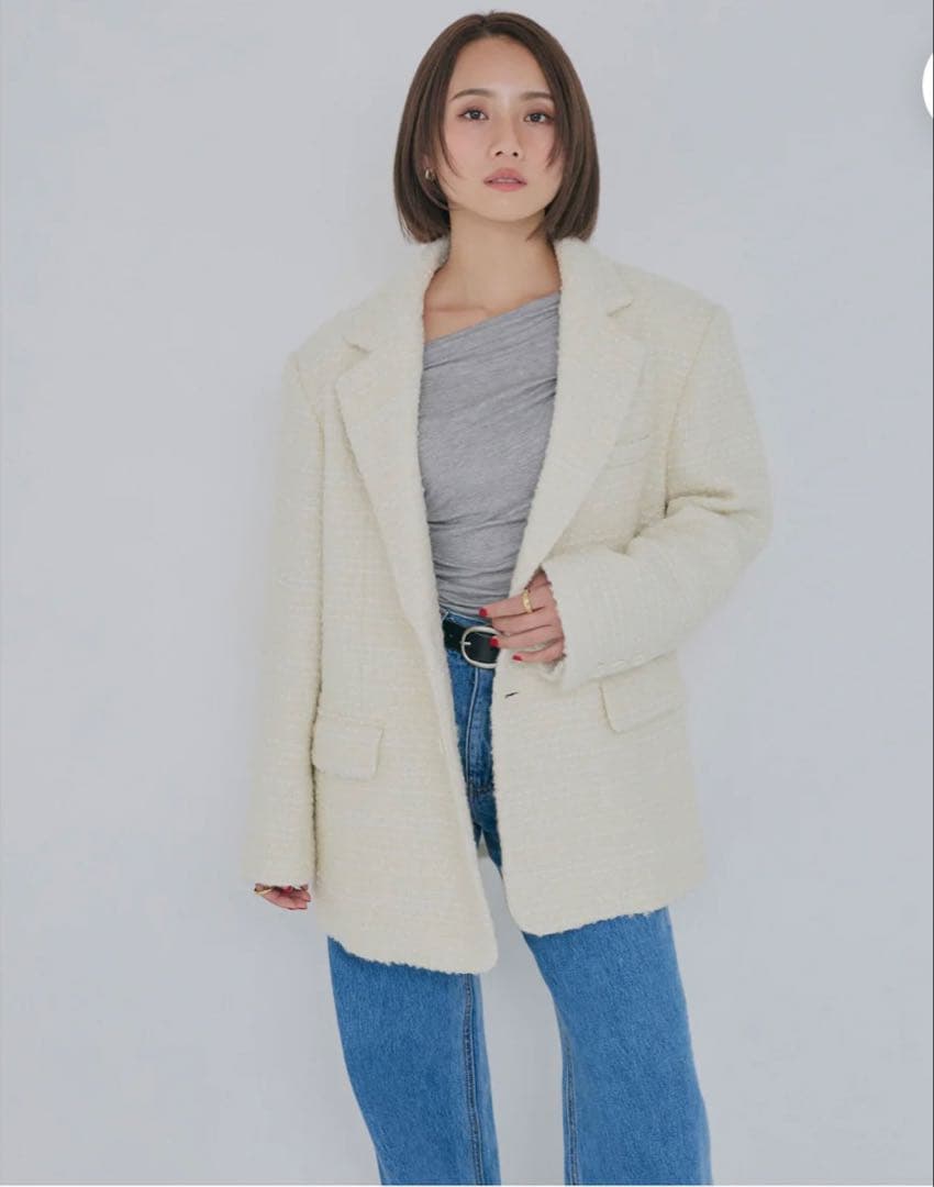 collab ツイードオーバージャケット