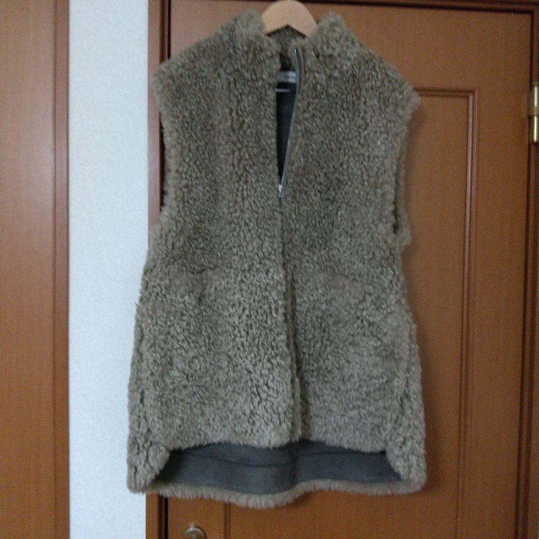 anuke/アンヌーク Eco Fur Vest モカ 38