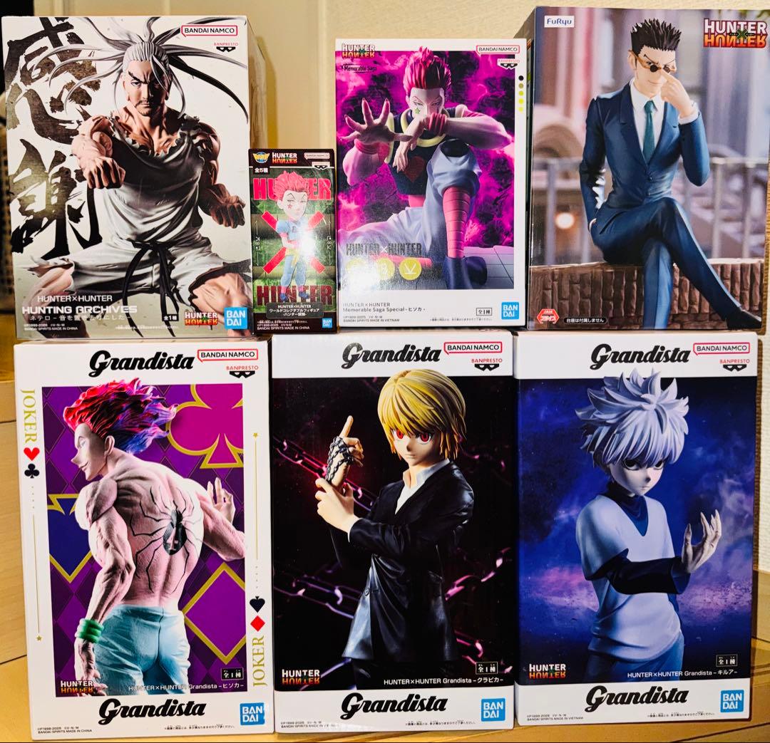 【ハンターハンター】ヒソカ-クラピカ-キルア-レオリオ-ネテロ 新品未開封