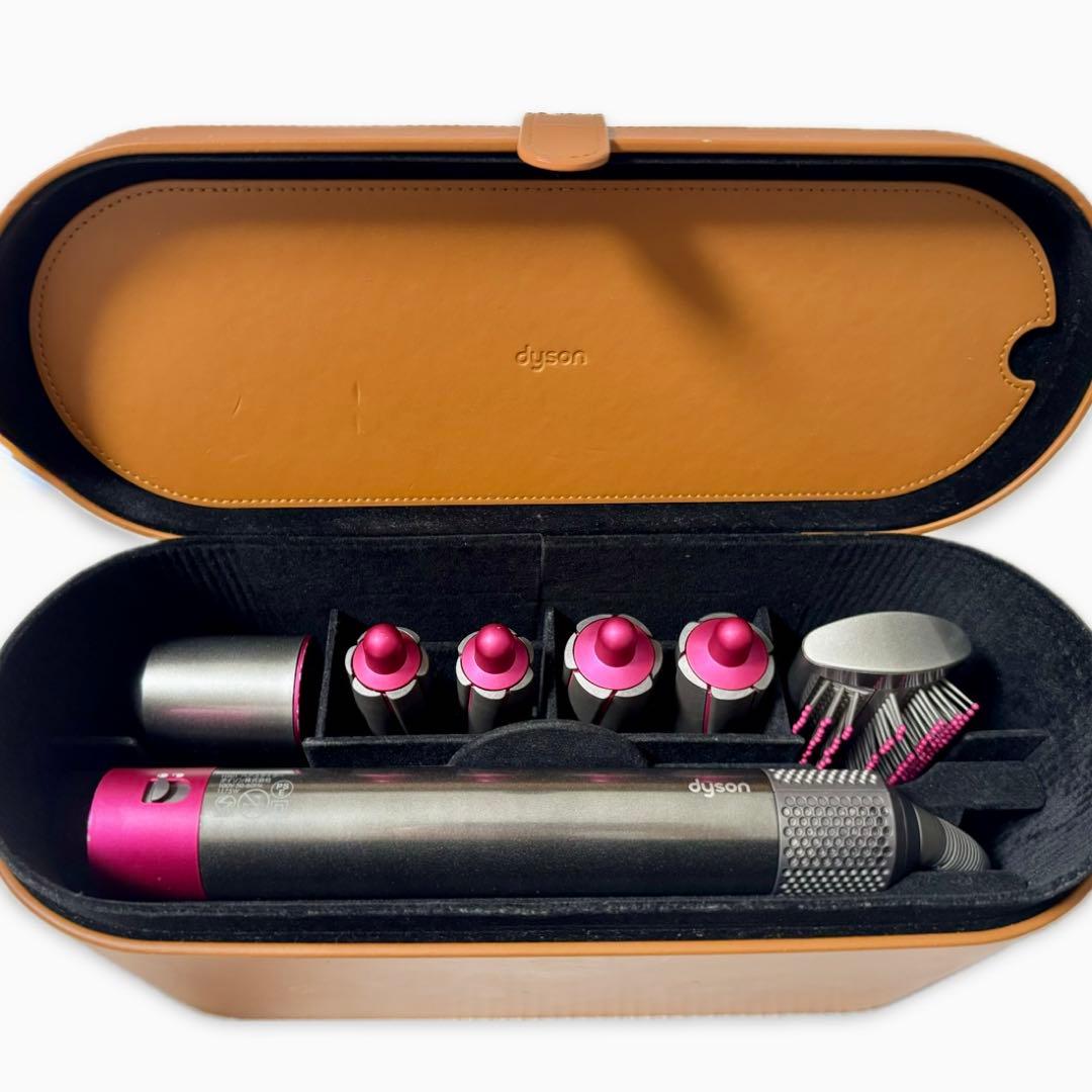 【動作確認済】Dyson Airwrap カールドライヤー レザーケース付き