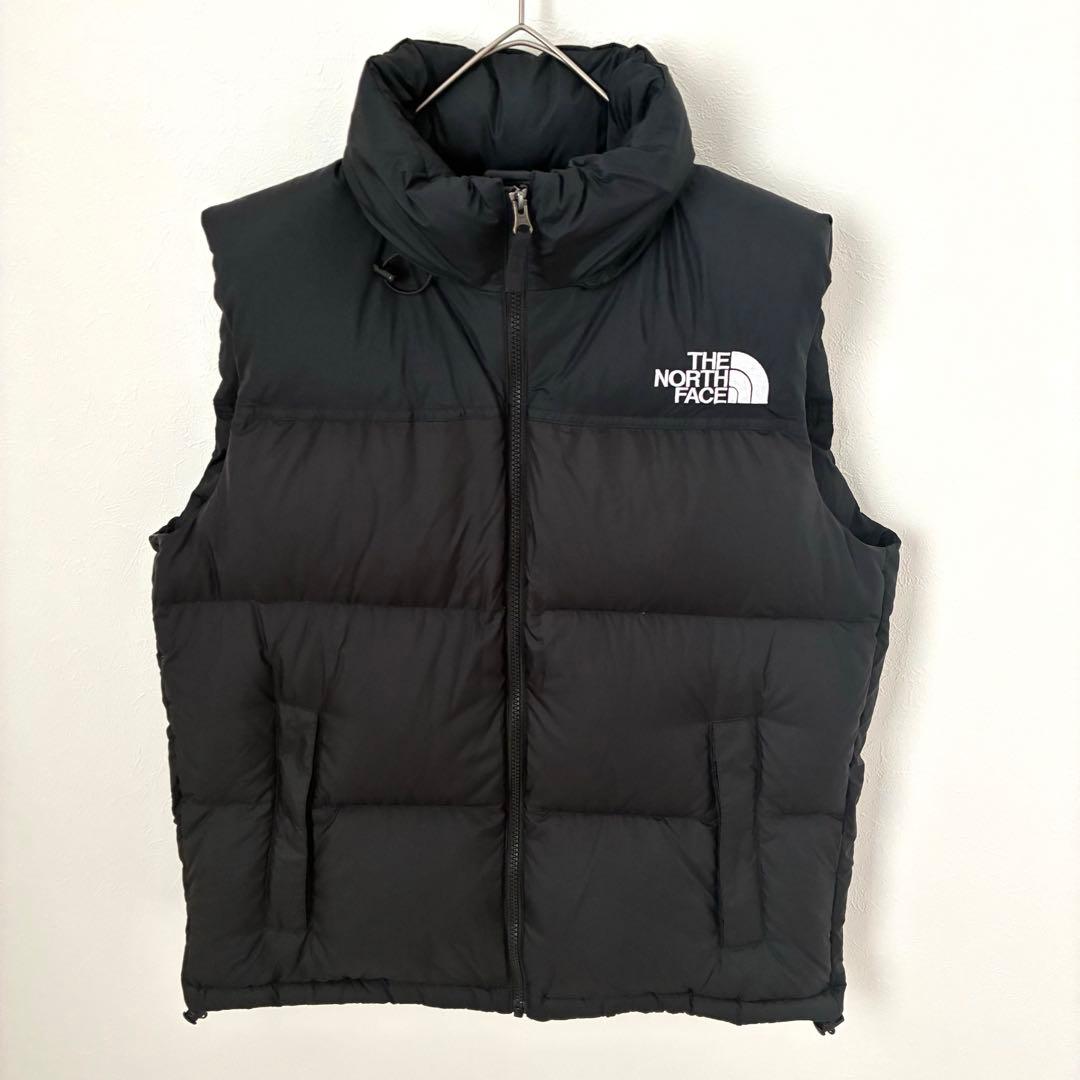 りりり美品 THE NORTH FACE ダウンヌプシベスト M　ブラック