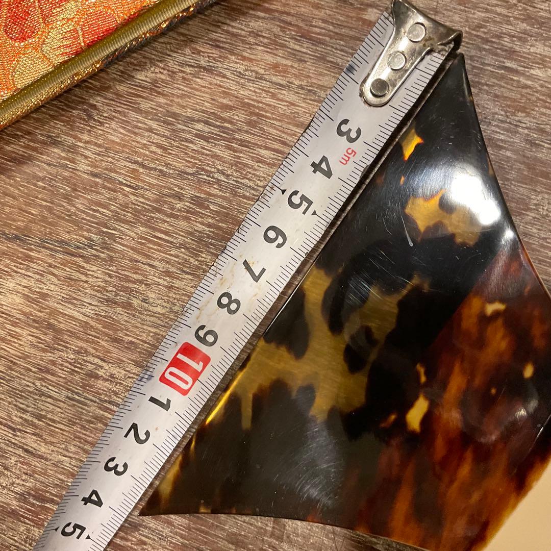 美品 三味線 鼈甲撥 白台 津軽撥 津軽三味線 ベッコウ バチ 高級品