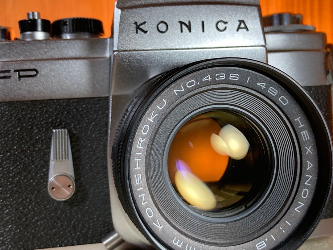 ★konica fp+hexanonレンズ★希少！超美品＊完動品★保証付