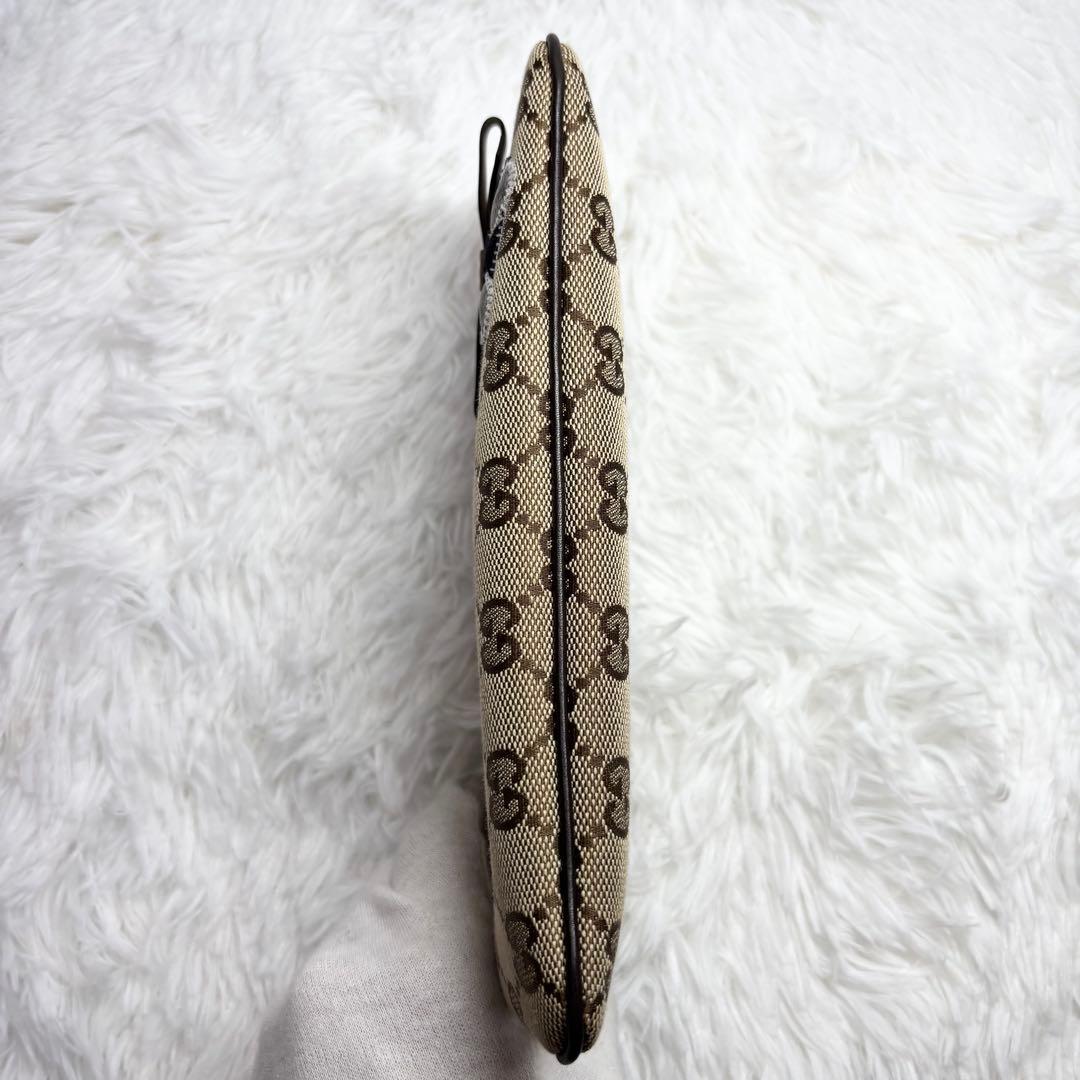 ✨箱あり✨ グッチ GGキャンバス フレンチブル ポーチ ストラップ ベージュ