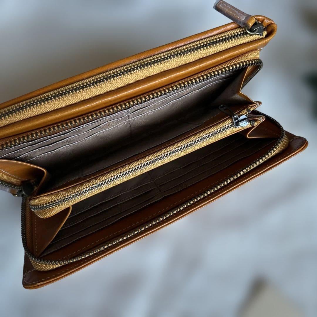 新品Dakota ブラウン 長財布収納力お勧め