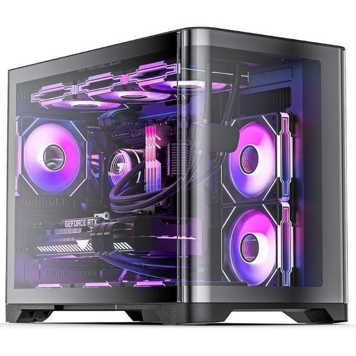 【新品未使用】Micro ATX PCケース ミドルタワー デュアルチャンバー