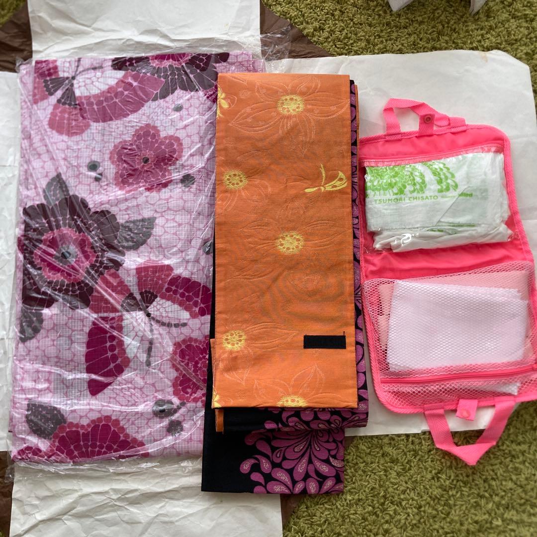 お値下げ！アナスイ 浴衣 帯 ピンク 着付けセット　百貨店購入