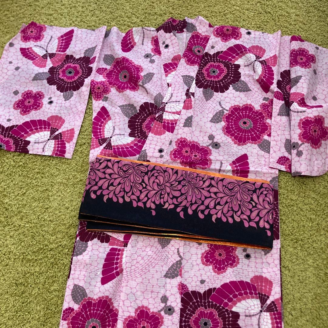 お値下げ！アナスイ 浴衣 帯 ピンク 着付けセット　百貨店購入