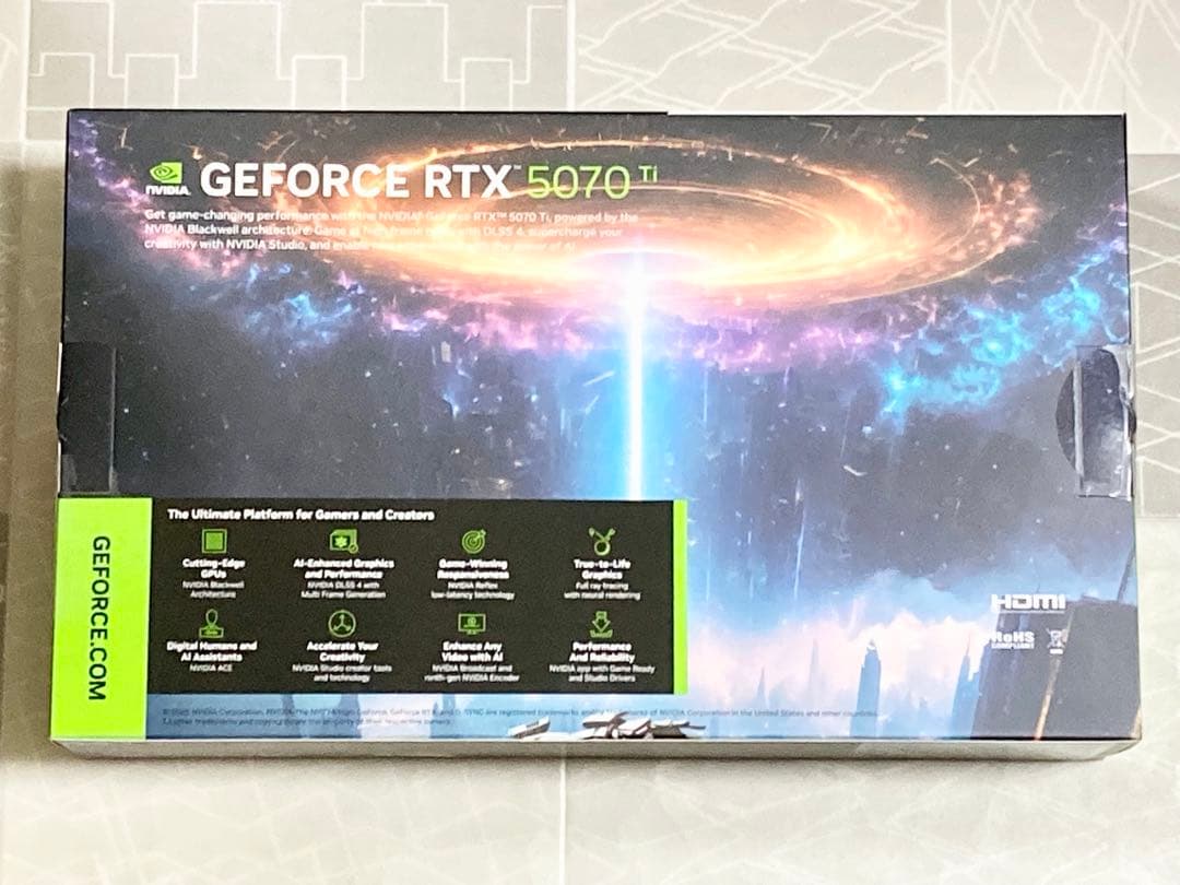 新品未開封 保証付 玄人志向 GALAKURO RTX 5070 Ti