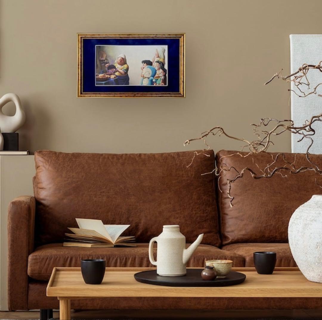 『映画ドラえもん のび太の絵世界物語』名画ジークレー版画「牛乳を注ぐ女」