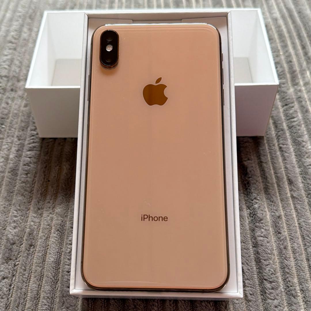 iPhone Xs max 512GB ゴールド　最大容量77%