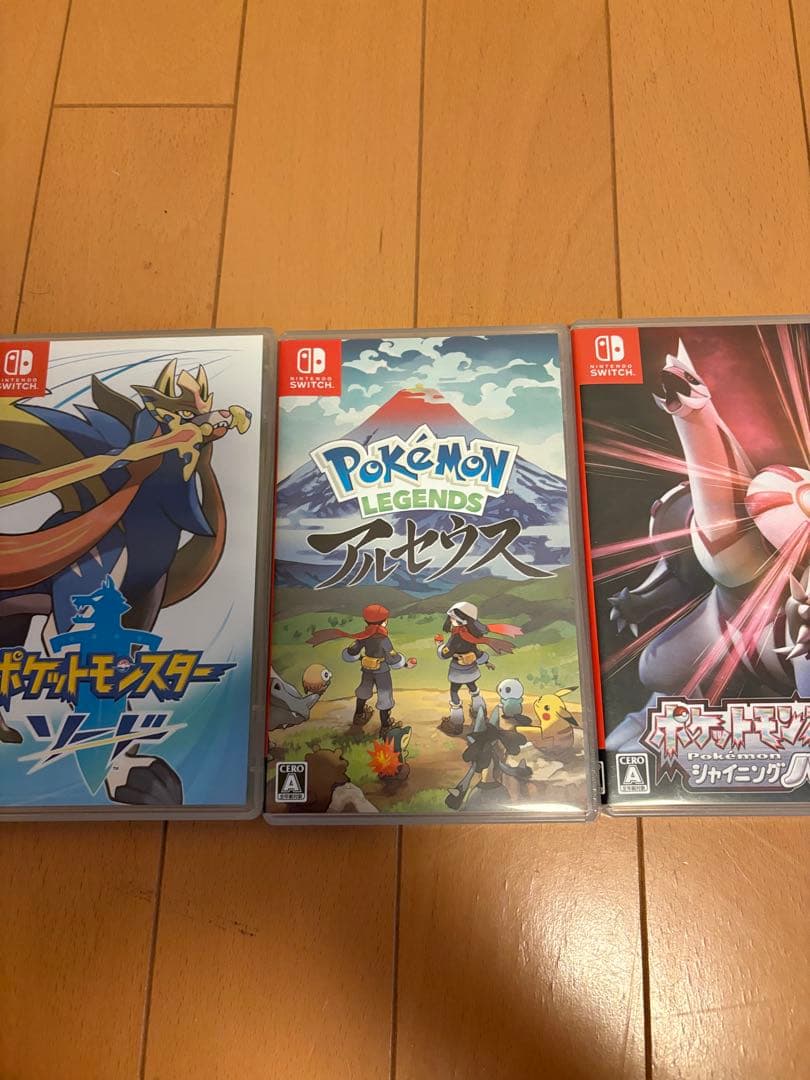 ポケモンゲーム3本セット　ソード　アルセウス　シャイニングパール