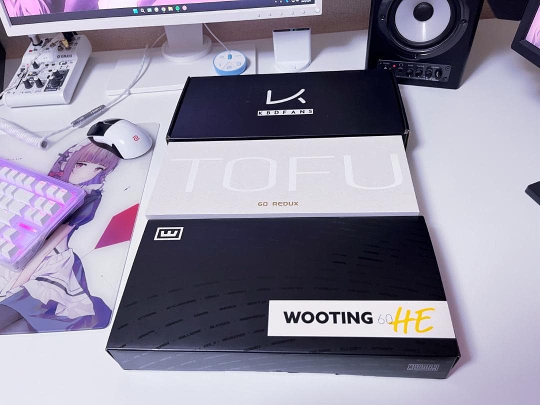 キーボード Wooting 60HE KBDFansWhite TOFU60Acrylic