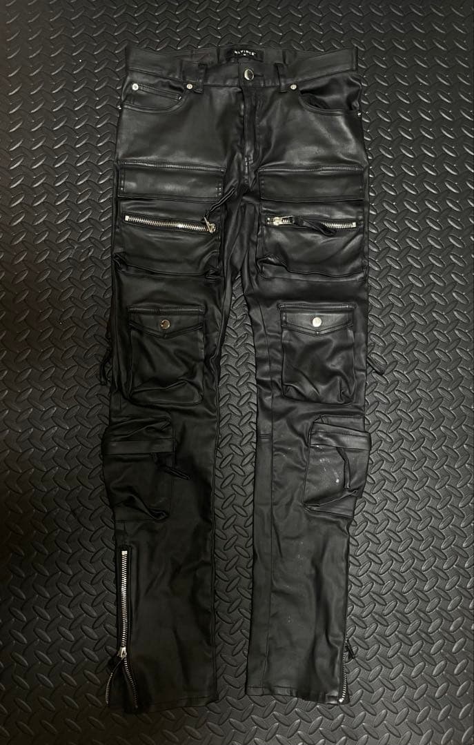 MLVINCEレザーカーゴパンツ