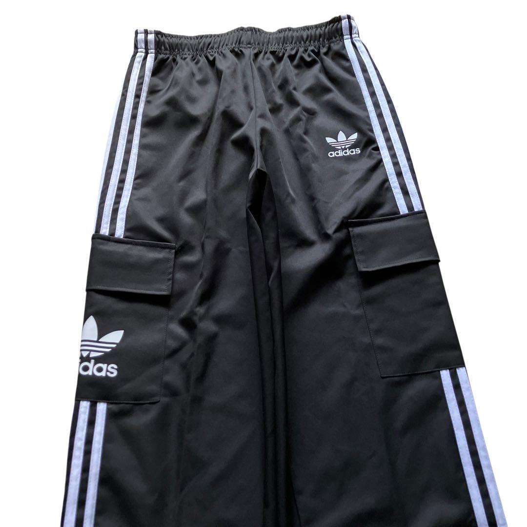 未使用00s極太 old adidas バギーナイロントラックカーゴパンツ