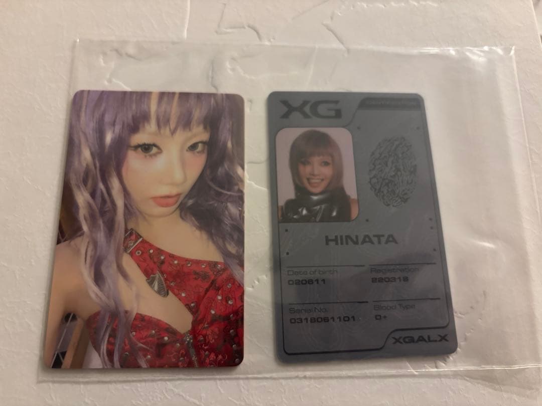 XG 渋谷タワレコ限定　ラキドロ　トレカ　ヒナタ ID