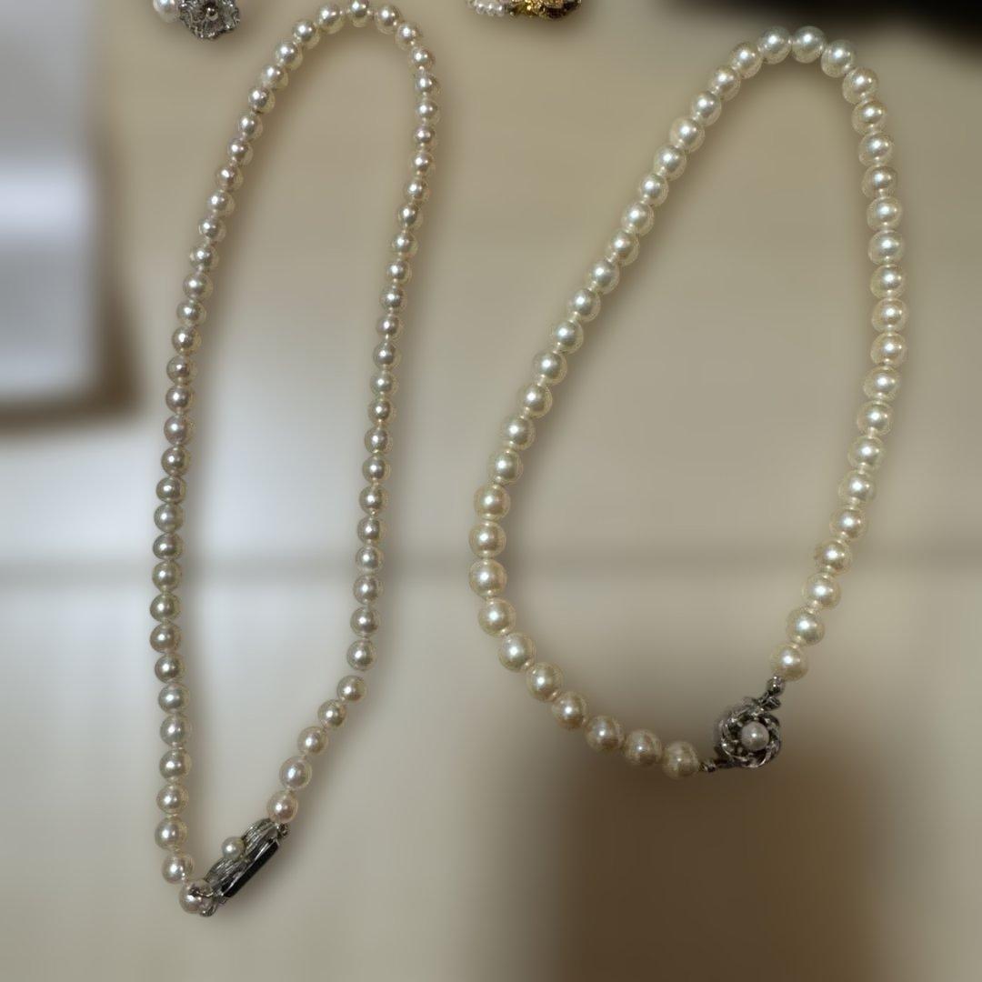 パールネックレス7点セットシルバー刻印あり‼️