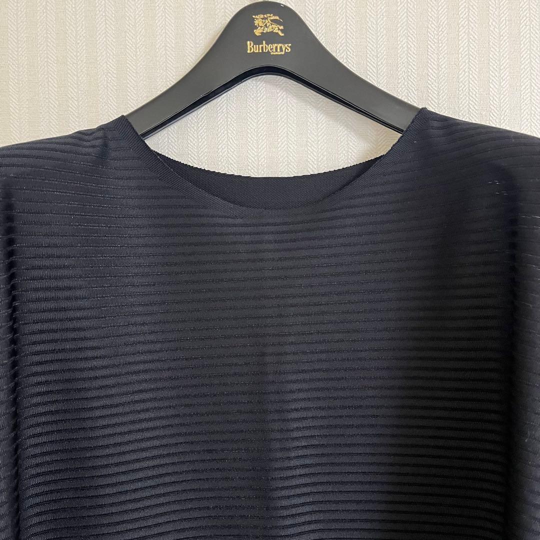 PLEATSPLEASE イッセイミヤケ　ロングチュニック　ブラック　フリー