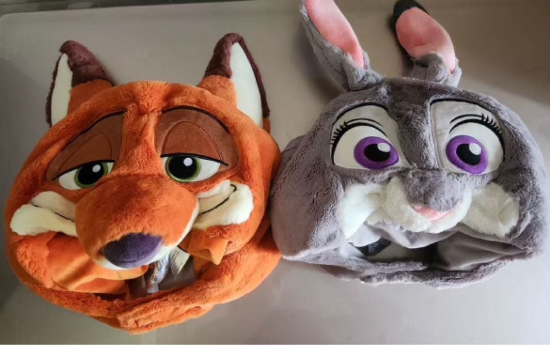 上海ディズニーズードピアニックジュディふわふわファンキャップ帽子2点