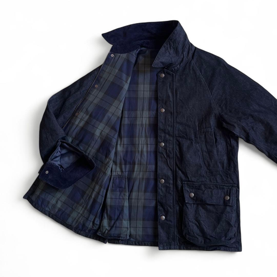 BRITISH GREEN 日本製 岡山デニムハンティングジャケット インディゴ