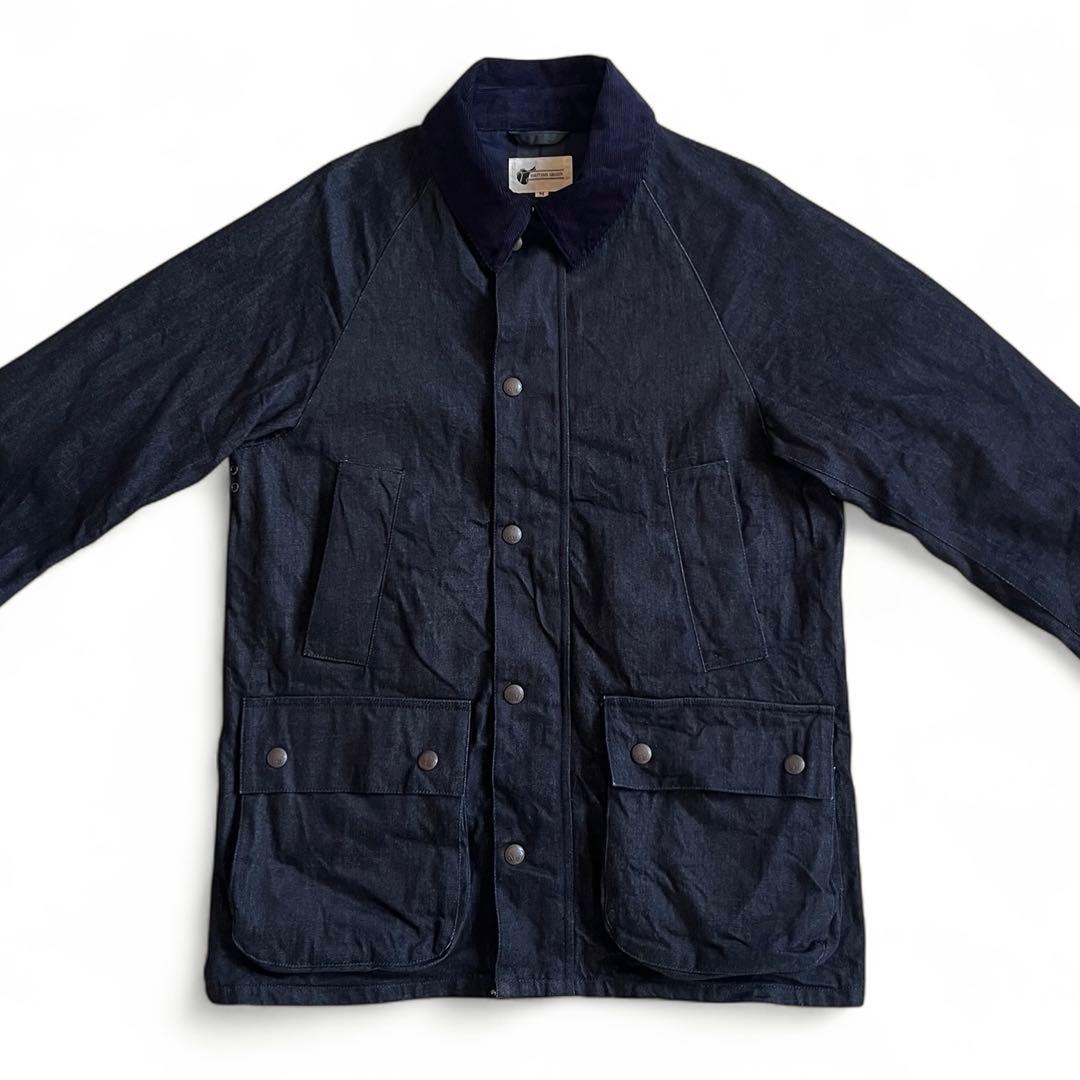 BRITISH GREEN 日本製 岡山デニムハンティングジャケット インディゴ