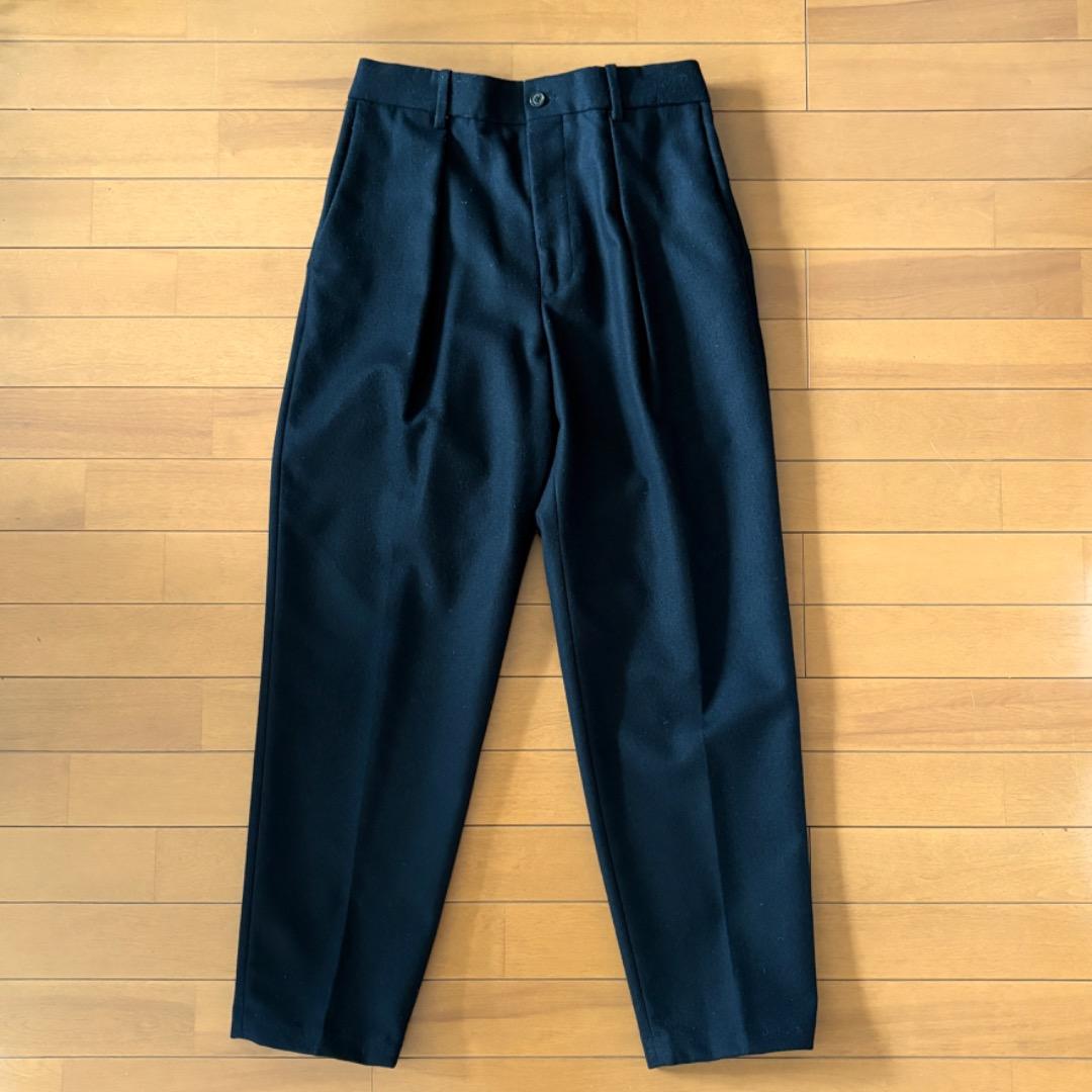 MARKAWARE FRONT PLEATS PEGTOP フランネル　サイズ２