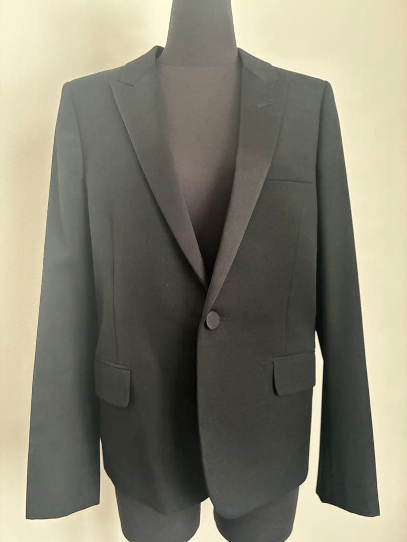 サンローランパリ スモーキングジャケット ブラック F36