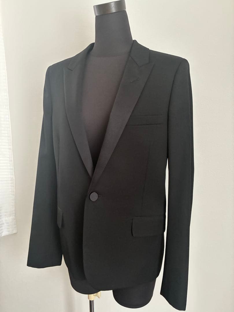 サンローランパリ スモーキングジャケット ブラック F36