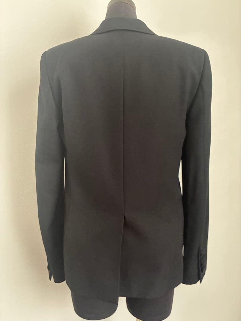 サンローランパリ スモーキングジャケット ブラック F36