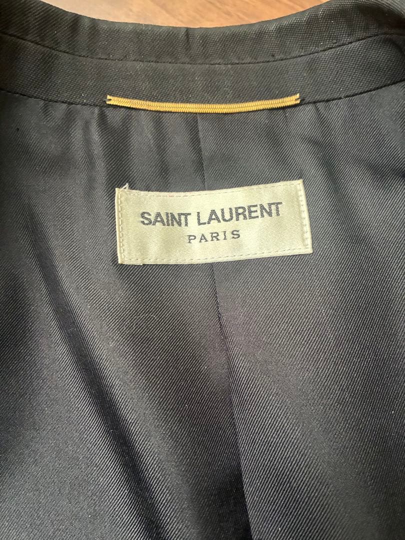 サンローランパリ スモーキングジャケット ブラック F36