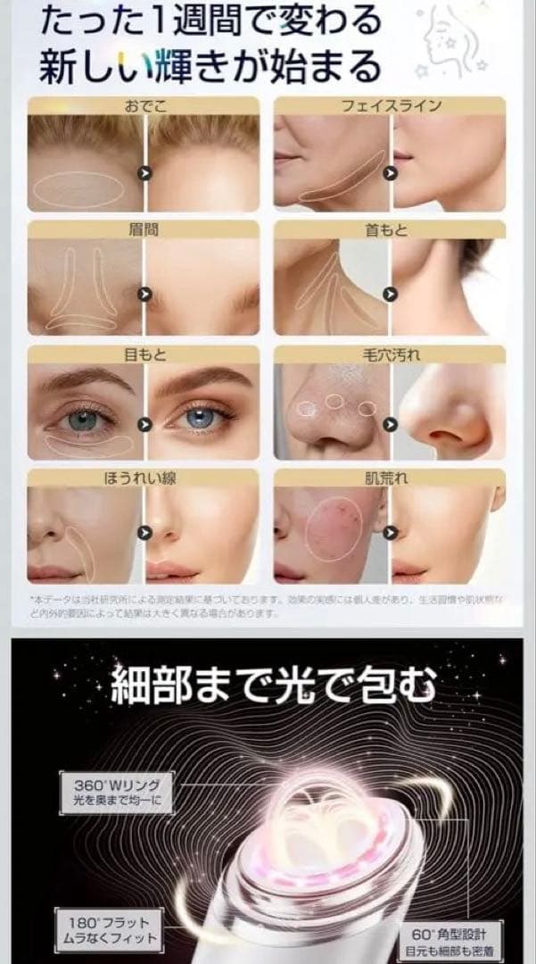 【半額セール】新品 美顔器 高周波 EMS RF MC 1台18役 激得