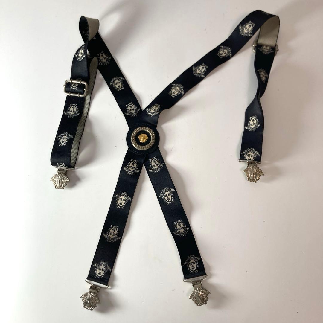 小物 vintage VERSACE suspenders