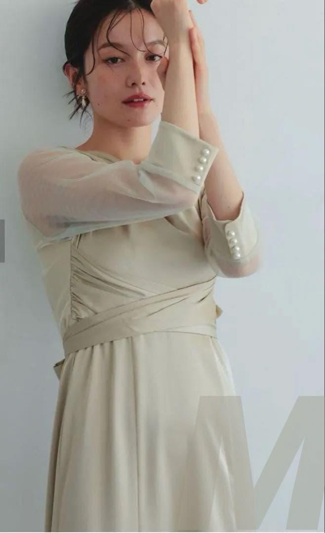 6★新品タグ付き★ドリードール　クロスドレープドレス　M