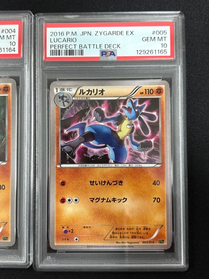 希少PSA10・2連番　リオル　ルカリオ　004/019 005/019 XYG